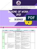 Rancangan Pengajaran Tahunan Form 1 Science DLP 2021