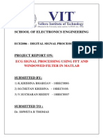 School of Electronics Engineering: Project Report On