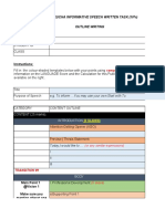 10% Informative Written Task Evaluation