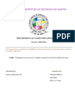 Theory of Computation Term Paper