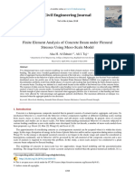 Finite Element Analysis of Concrete Beam Under Fle