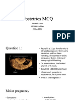 Obstetrics MCQ: Amanda Leow AFP NHS Lothian 20 Jan 2021