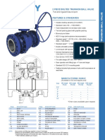 2 Piece Bolted Trunnion Ball Valve: Features & Standards