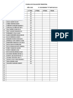 Planilla de Evaluación Trimestral 2021