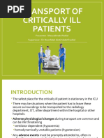 Transport of Critically Ill Patients