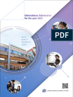 2021 KSA International Students Admission Leaflet