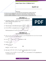 CBSE Class 12 Maths Sample Paper Set 9