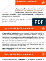 Desarrollo de Personas y División de Capacitación