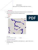 Vibrio Cholerae - Vibrio Mimicus: Bacte Lec Quiz 2
