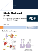 Hadi - 2021 - Kimia Medisinal I - P2. Hubungan Struktur Kimia Dengan Proses ADME (Bagian 1. Absorpsi)