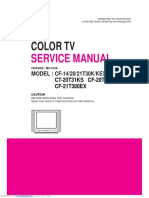 Color TV: Service Manual