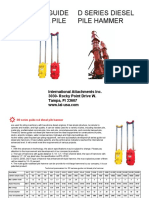 DD Series Guide Rod Diesel Pile Hammer D Series Diesel Pile Hammer