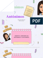 Actividad Sinónimos y Antónimos #2