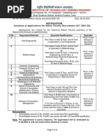 Adhoc Faculty Advertisement AY 2021 22