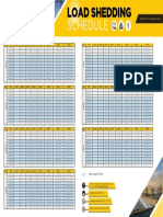 Load Shedding Schedule