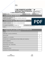 Formulario de Postulacion Sscdyd