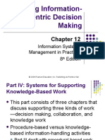 Supporting Information-Centric Decision Making: Information Systems Management in Practice 8 Edition