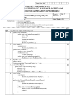 B.E. Mid-Semester Examination September 2015: LDRP Institute of Technology & Research, Gandhinagar