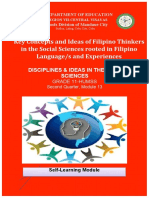 Key Concepts and Ideas of Filipino Thinkers in The Social Sciences Rooted in Filipino Language/s and Experiences