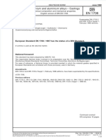 Aluminium and Aluminium Alloys - Castings: European Standard EN 1706: 1997 Has The Status of A DIN Standard