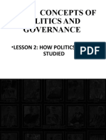 Unit 1 Lesson 2 How Politics Can Be Studied