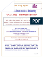 PGCET-2021 Information Bulletinenglish