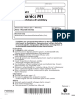 Mechanics M1: Pearson Edexcel GCE