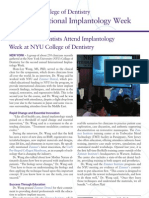 International Dentists Attend Implantology Week at NYU College of Dentistry