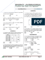 Exa. de Salida # (Matemática)