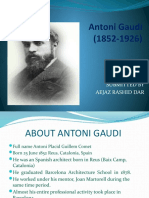 Antoni Gaudi (1852-1926) : Submitted by Aejaz Rashid Dar