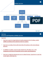 You Will Learn: Cast Iron Structure and Properties of White Cast Iron