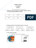 Examen AC 4to Bimestre 4to Grado Primaria