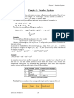 Chapter 3: Number System: Summary of Number Systems