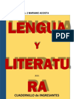 Cuadernillo de Ingreso Profesorado en Lengua y Literatura