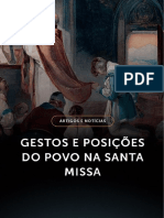 Gestos e Posições Do Povo Na Santa Missa