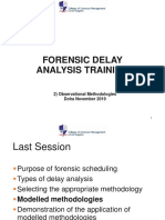 Forensic Delay Analysis - Session 2 Observational