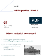 Mechanical Properties: Part 1: MME 293 Lecture 01