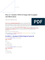 How To Calculate NSPH of Pump With Examples and Illustrations