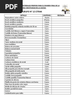 Listas Utensilios y Check List