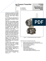 XYR 6000 Wireless Pressure Transmitter: Differential Pressure Models Specification and Model Selection Guide