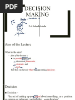 Decision Making: Prof. Koliya Pulasinghe