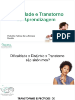 Disturbios Especificos de Aprendizagem