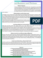 Antimicrobial Resistance and Triclosan