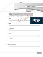 Grouping Materials of Different Kinds: Topic