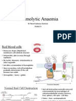 Haemolytic Anaemia: DR Nurul Fahmiza Tumiran P109273