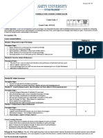 Format For Course Curriculum: Sports Psychology