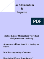 Linear Momentum & Impulse