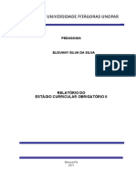 Relatório de Estágio - Anos Iniciais Do Ensino Fundamental - Elisvany Silva Da Silva - 594430769