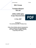 DSL Forum Technical Report TR-120 ADSL/ADSL2plus Loop Characteristics