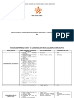 Evidencias para El Cobro de Una Atención Médica Cuadro Comparativo